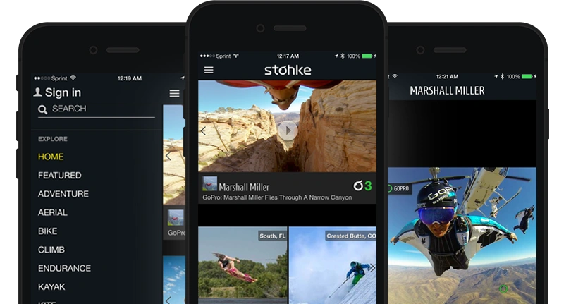 'Stohke mobile app redesign'